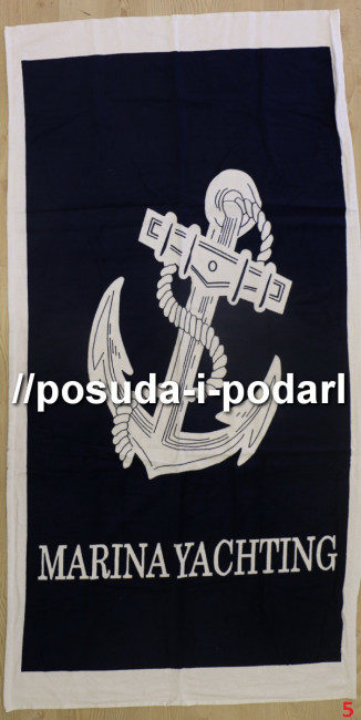 Полотенце "KARNA" Пляжное велюр печатное 70x150 см V5