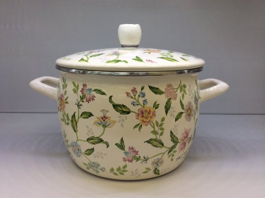 Кастрюля 3л 18см Принт Прованс (эмаль) Japonica