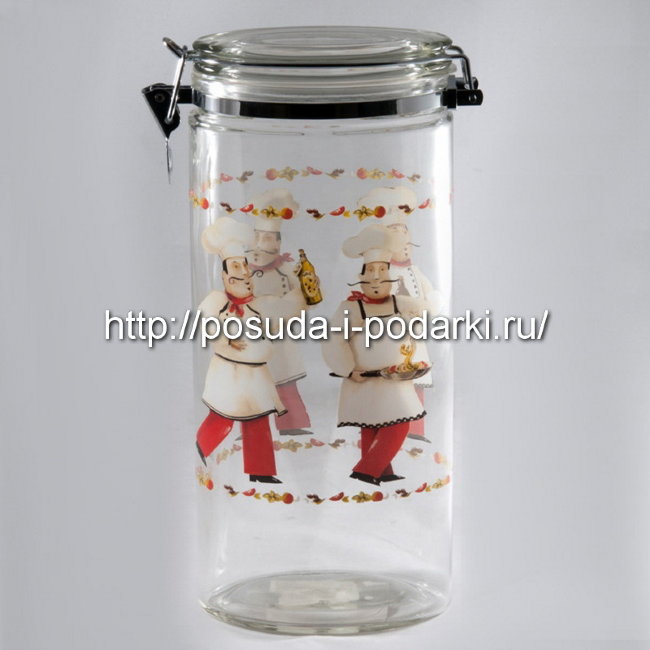 Банка для сыпучих продуктов 1,8 л Шеф-повар