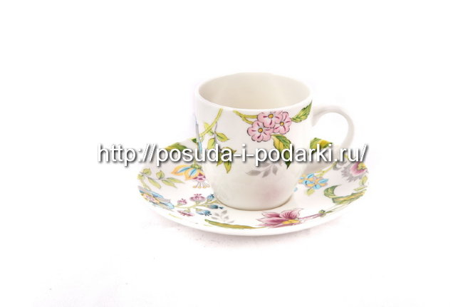 Набор 6 кофейных пар 100 мл Прованс