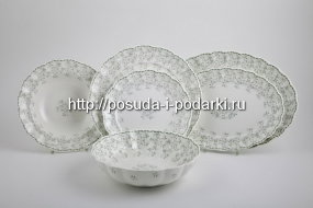 Сервиз столовый (столовый набор) на 6 персон 22 предмета Джулия грин