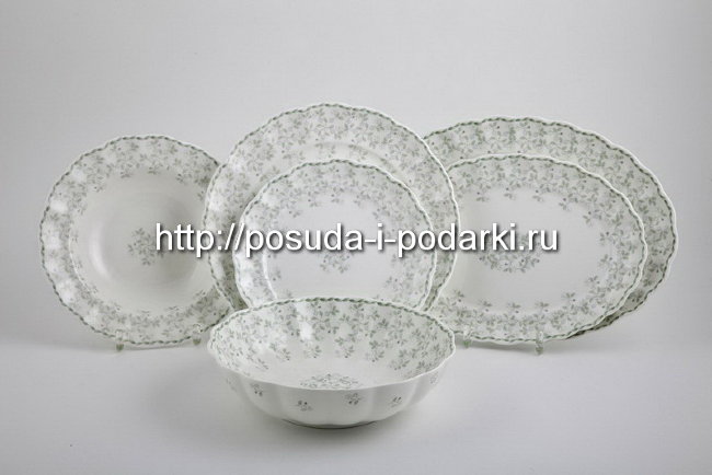 Сервиз столовый (столовый набор) на 6 персон 22 предмета Джулия грин