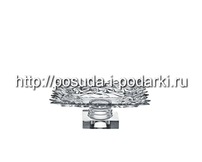 Ваза для фруктов (фруктовница) хрустальная. Ваза для фруктов хрустальная Ледник d-30,5 см