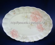 Блюдо овальное 37см Шиповник