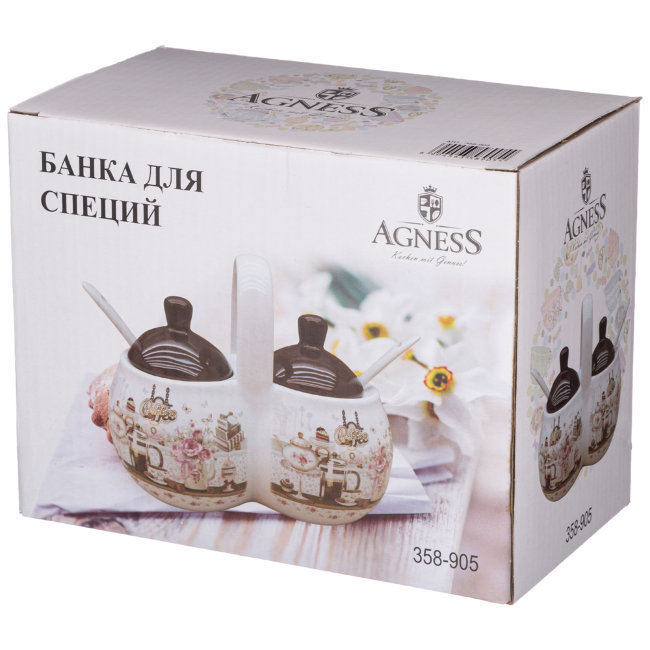 БАНКА ДЛЯ СПЕЦИЙ COFFEE 17*10*13 СМ. (КОР=24ШТ.)