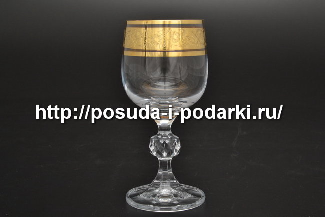 Рюмки для ликера и водки (набор 6 рюмок) Клаудия 90 мл Панто Золото Kvetna Рюмки для ликера и водки (набор 6 рюмок) Клаудия 90 мл Панто Золото Kvetna