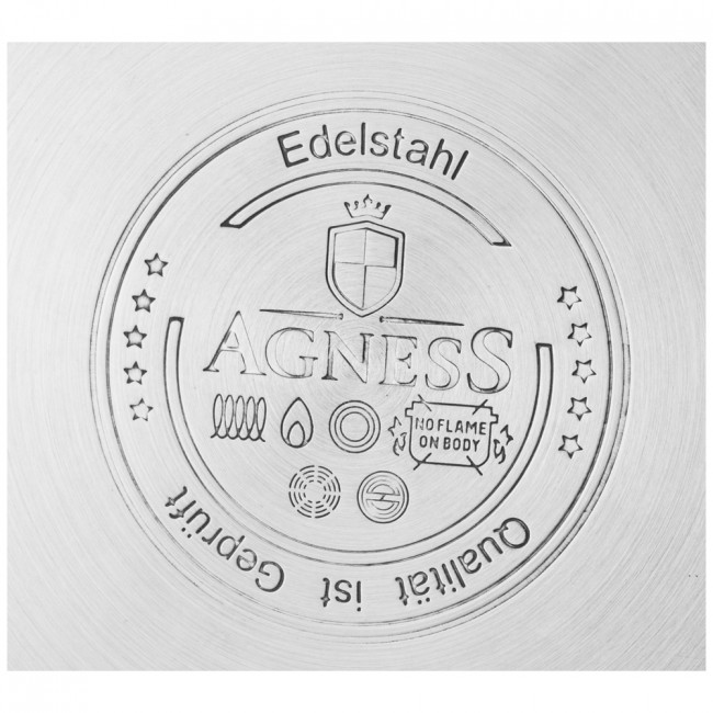 КАСТРЮЛЯ AGNESS СО СТЕКЛЯННОЙ КРЫШКОЙ, НЕРЖ.СТАЛЬ, 1,5Л 16Х8,0СМ СЕРИЯ CRAFT COLLECTION КАСТРЮЛЯ AGNESS СО СТЕКЛЯННОЙ КРЫШКОЙ, НЕРЖ.СТАЛЬ, 1,5Л 16Х8,0СМ СЕРИЯ CRAFT COLLECTION