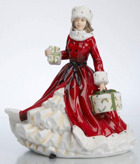 Фарфоровая статуэтка Новогодние Подарки