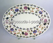 Блюдо овальное 23 см глубокое Санни Гарден