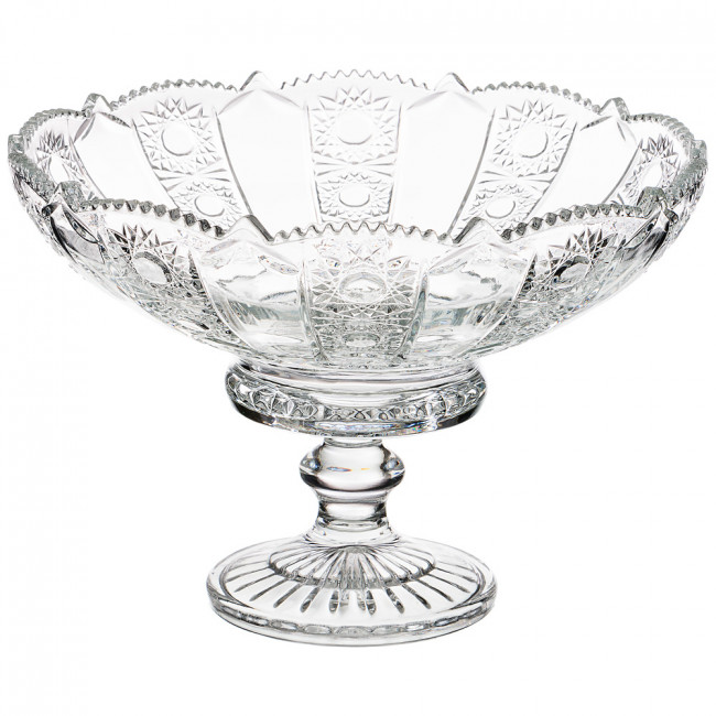 ФРУКТОВНИЦА НА НОЖКЕ MUZA CRYSTAL ДИАМЕТР=25 СМ. ВЫСОТА=18 СМ. (КОР=6ШТ.)
