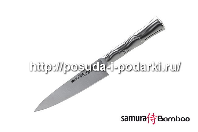 Нож кухонный стальной "Samura Bamboo" универсальный 120мм, AUS-8