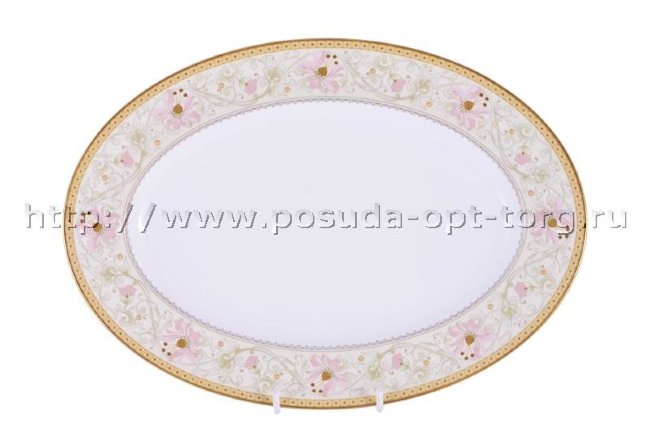 Блюдо овальное 41 см Цветущее великолепие