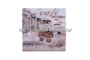 Салфетки бумажные 33*33 Ретро кафе, 3-х слойные, 20 шт
