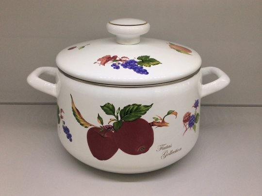 Кастрюля 4,3л 20см Принт Фрукты (эмаль) Japonica