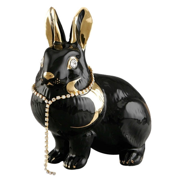 Статуэтка Кролик длина - 20 см, высота - 20 см (Уцененный товар)