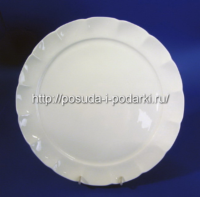 Блюдо круглое Магнолия белая 32см 