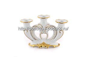 Подсвечник 16 см на 3 свечи Катарина Престиж
