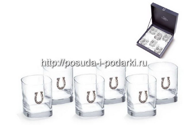 Набор 6 стаканов для виски Подкова