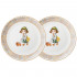 НАБОР ТАРЕЛОК ЗАКУСОЧНЫХ LEFARD FASHION PRINCESS 2 ШТ. 19 СМ (КОР=16НАБ.)