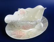 Соусник с подставкой 0,4 5л Шиповник