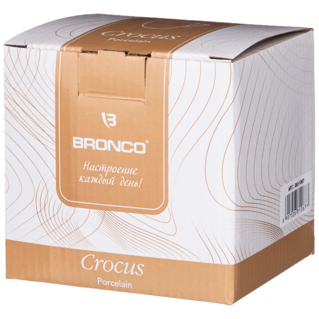 КРУЖКА BRONCO CROCUS 480 МЛ КАПУЧИНО (КОР=24ШТ.)